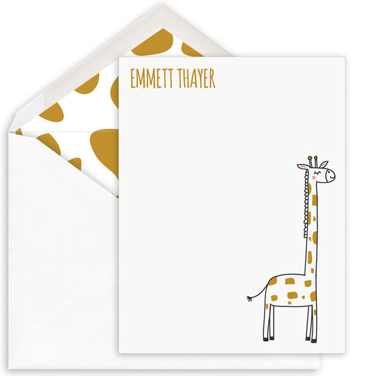 Giraffe Flat Note Cards